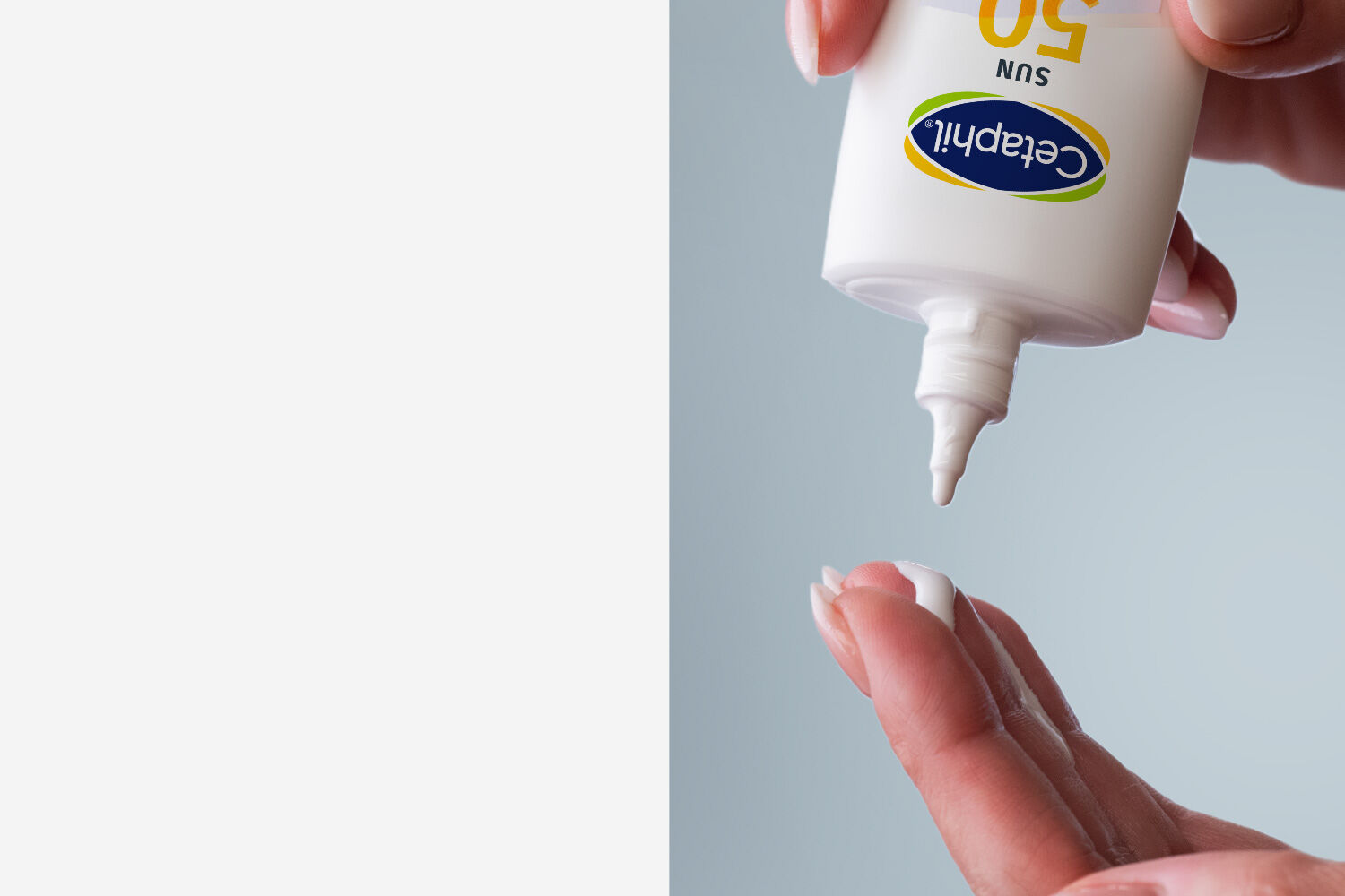 cetaphil sunscreen products on yellow background