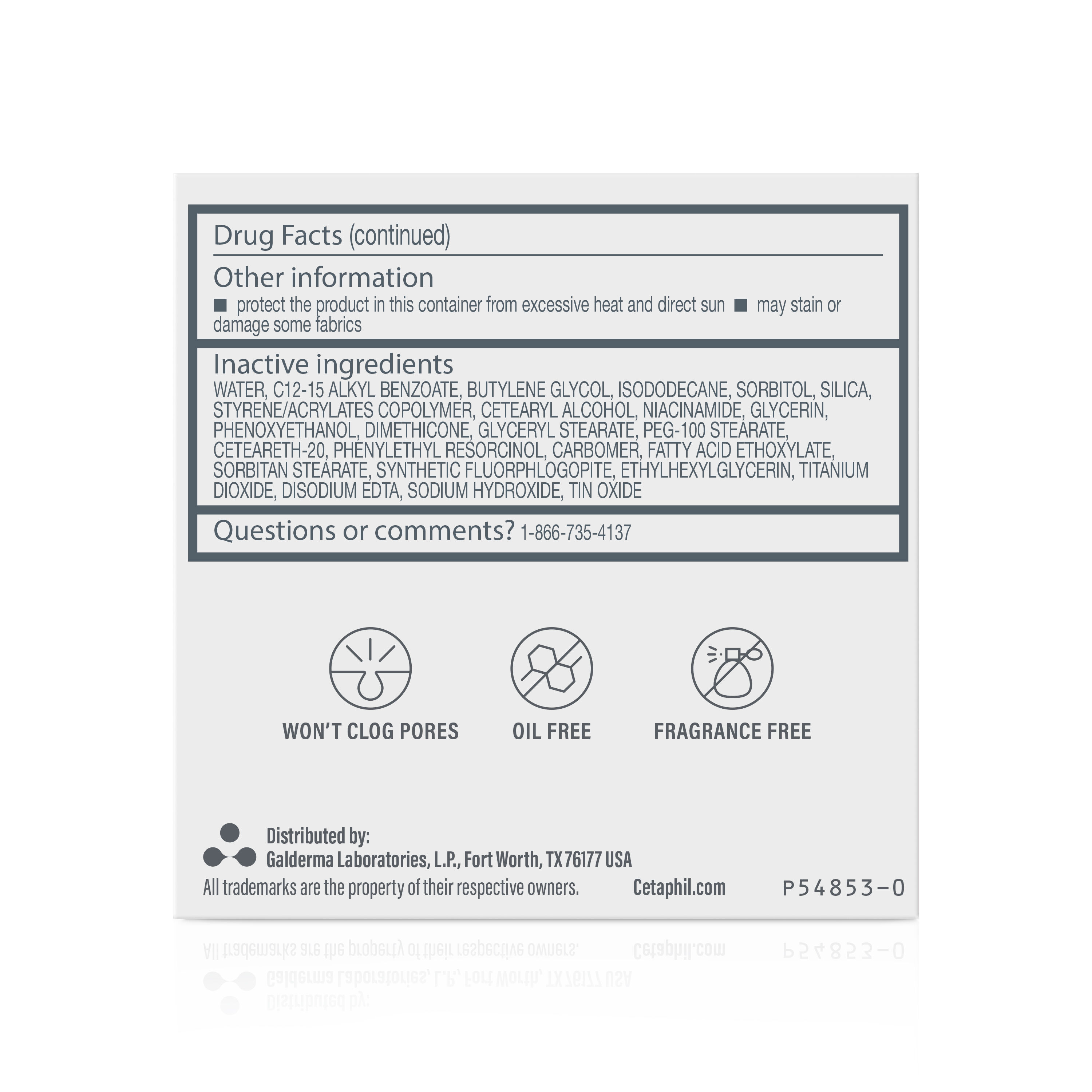 cetaphil healthy radiance whipped day cream spf 30 back of package