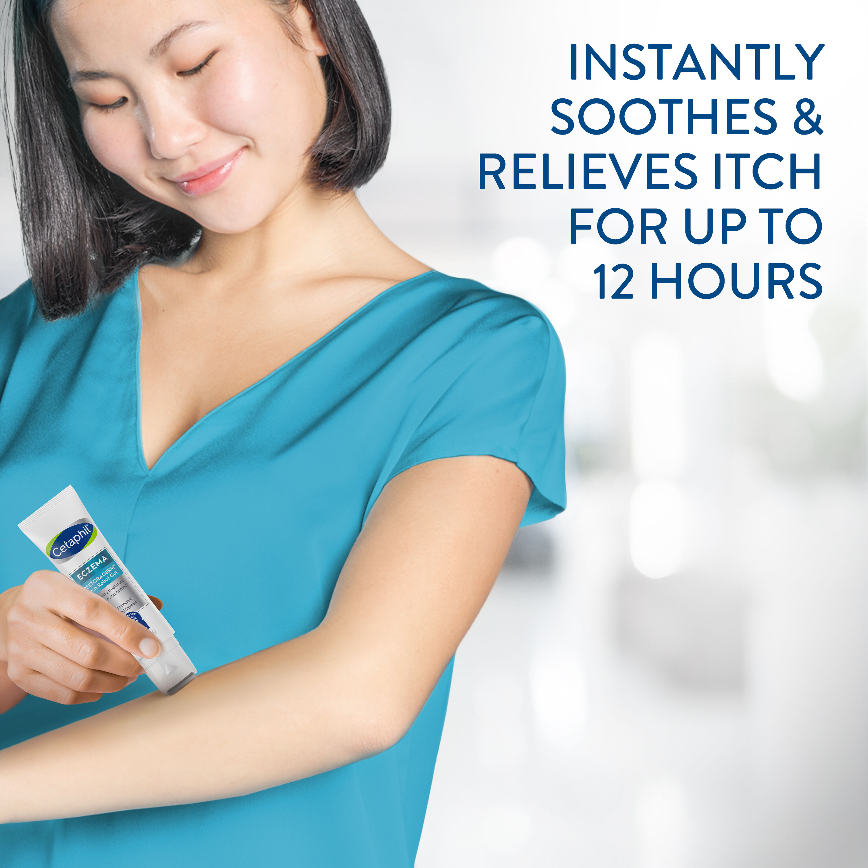 cetaphil eczema restoraderm itch relief cream application