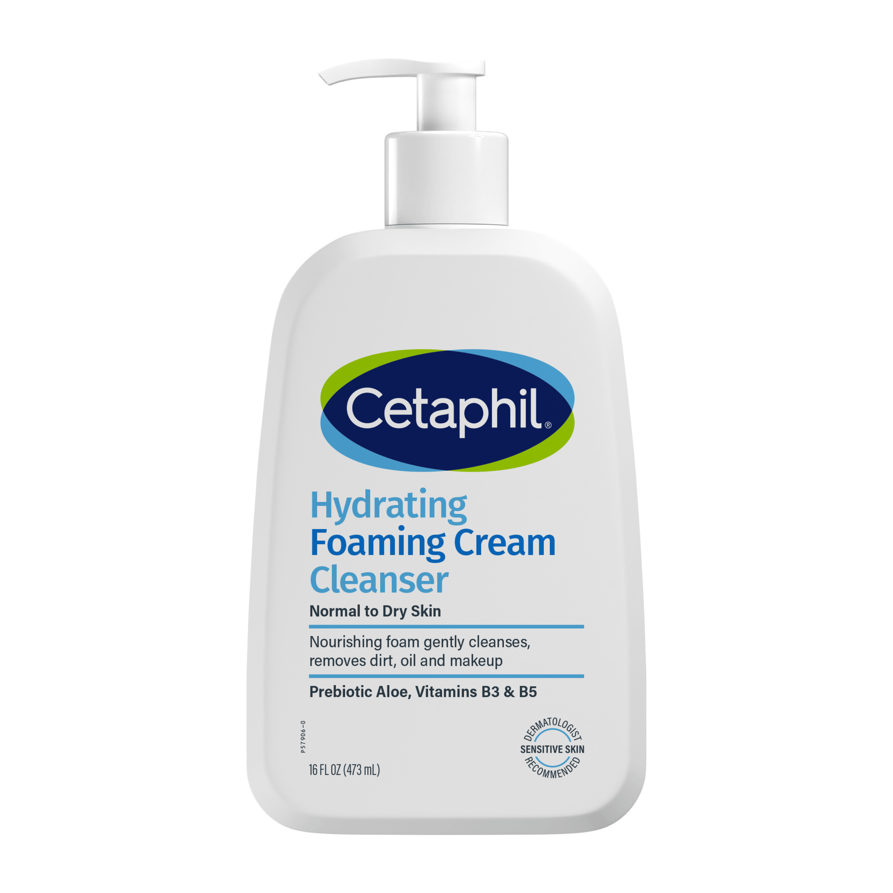 Cetaphil Hydrating Foaming Cream Cleanser 16 oz product package