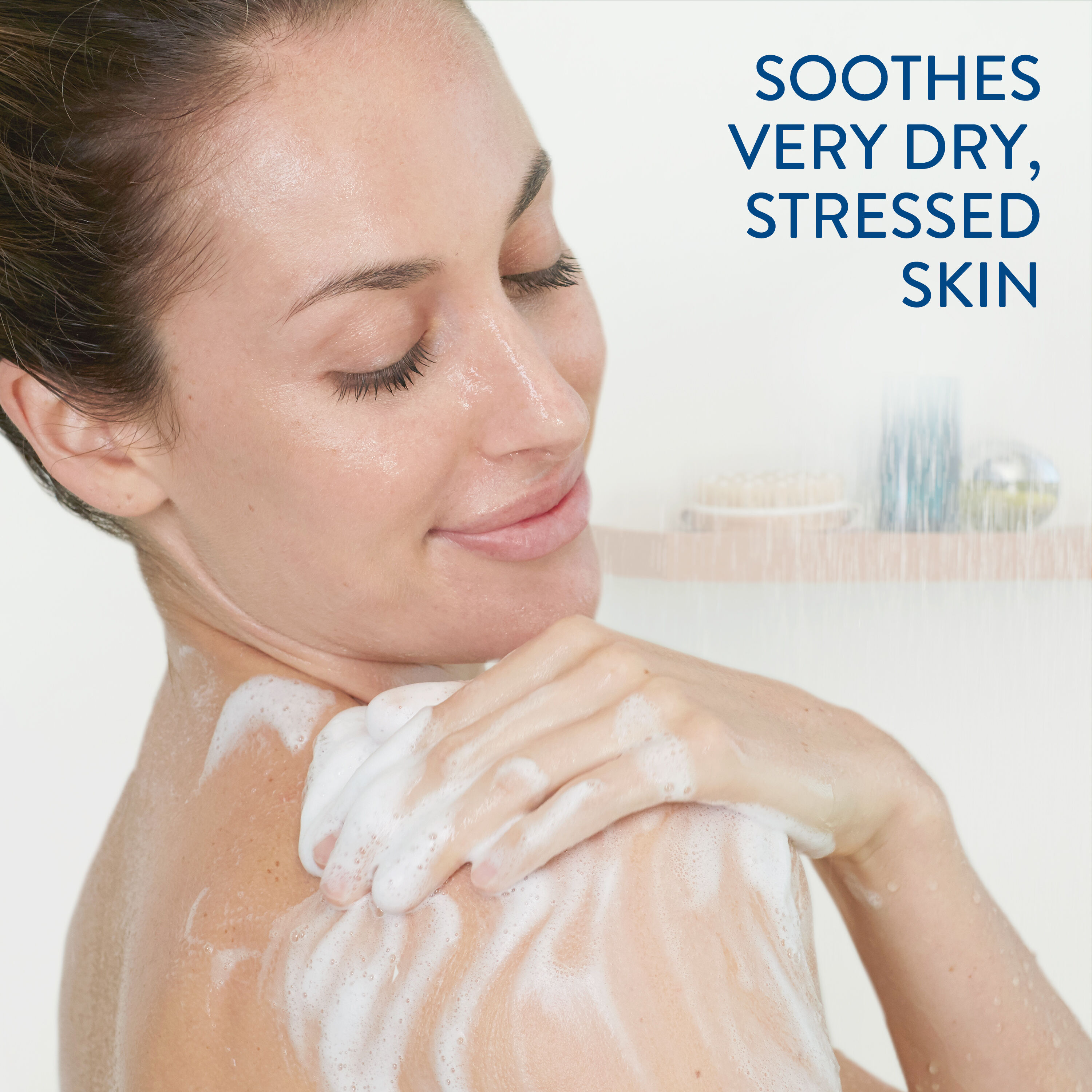 cetaphil restoraderm soothing wash in use