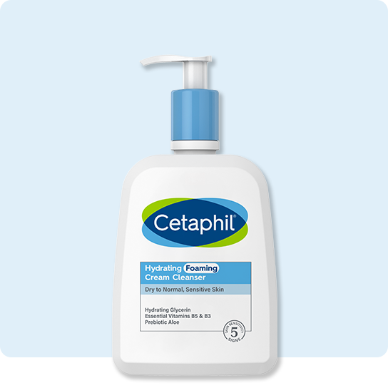 Cetaphil hydrating foaming cream cleanser